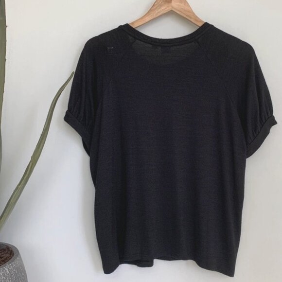 GAP Softspun Puff Sleeve T-shirt Top Large Petite - Picture 5 of 8